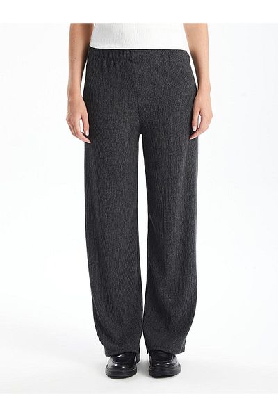 LC Waikiki Lcw Damen-Hose mit weitem Bein und elastischem Bund