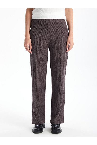 LC Waikiki Lcw Elastic Waist Straight Wide Leg Women's Trousers