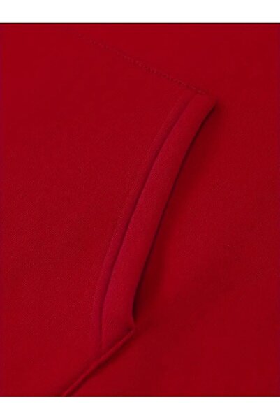 caddekombin Los Angeles Desenli Kapüşonlu Cepli Sweatshirt