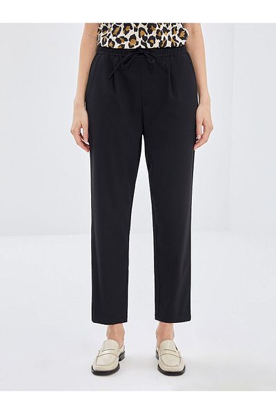 LC Waikiki Pantaloni de damă Lcw cu talie elastică tăiat morcov W3at99z
