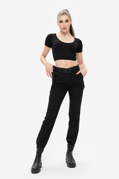 SOUTH COL Order Women's High Waist Tactical Pants Ripstop High Durable Fabric Multi-Pocket Detailed Without Belt