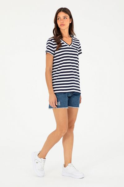 U.S. Polo Assn. شورت جينز أزرق نسائي 50283841 -DN0022