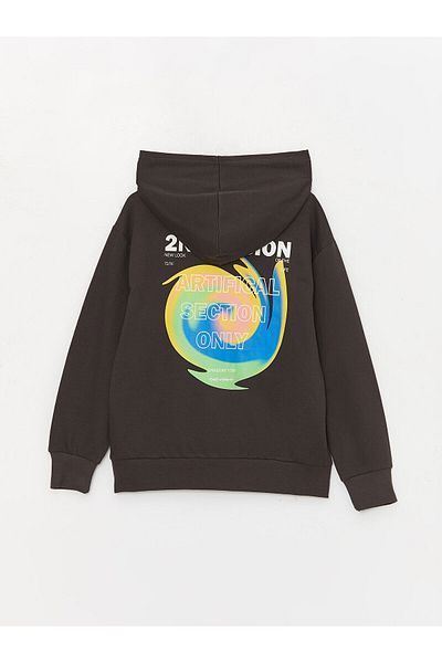 LC Waikiki Lw - Comfortable Fit Printed Boy Hoodie
