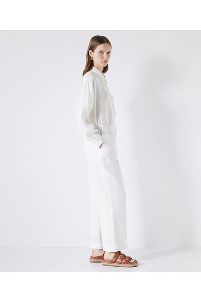 İpekyol Straight fit linen trousers