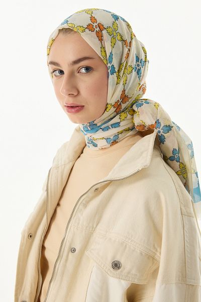 SOFT AKSESUAR Elegans Patterned Shawl