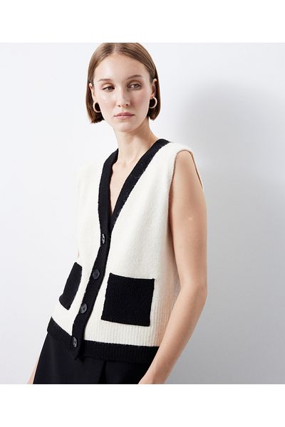 İpekyol Colorblock knitwear vest