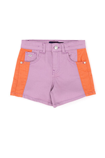 U.S. Polo Assn. Kız Çocuk Pembe Jean Şort 50283896-VR041