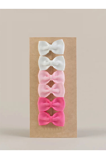 Atılgan Grp 6 Adet Mini Boy Bebek Ve Çocuk Klipsli Küçük Saç Fiyonkları, Fiyo...