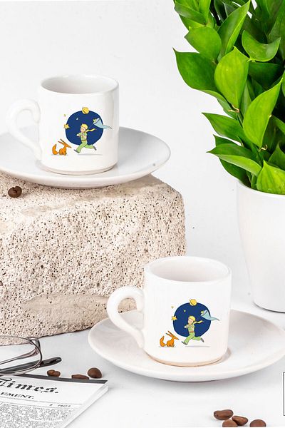 ATÖLYE247 Little Prince Design Gift Set of 2 Cups