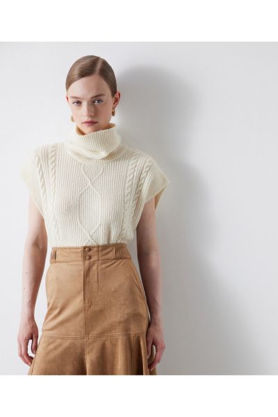 İpekyol Suede Midi Skirt