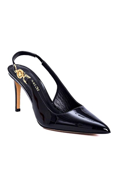 Sofia Baldi Black Patent Leather Klaun Stiletto - Women's Evening Dress