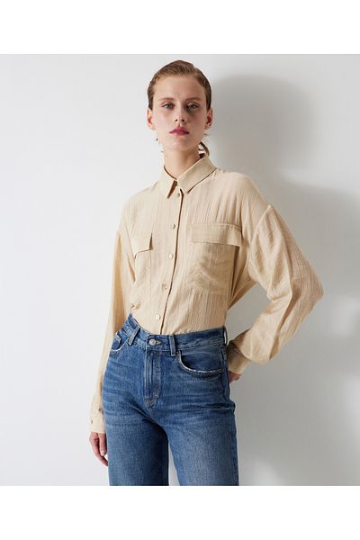 İpekyol Simple Designed Pocket Shirt