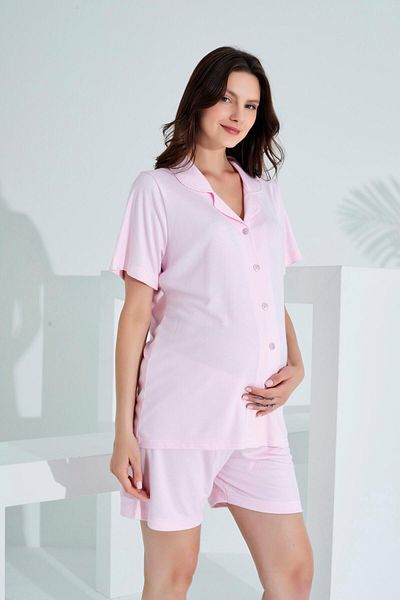 Etoile Σετ σορτς εγκυμοσύνης Bamboo Long Buttoned Maternity 30101-30104