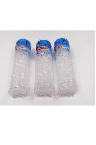 Melantis 3 κουτιά με διαφανείς λαστιχένιες καρφίτσες για τα μαλλιά