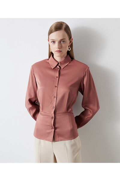 İpekyol Shiny texture shirt