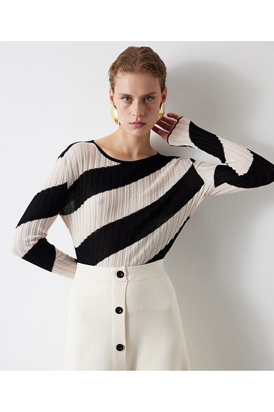 İpekyol Color Blocked Knitwear Design