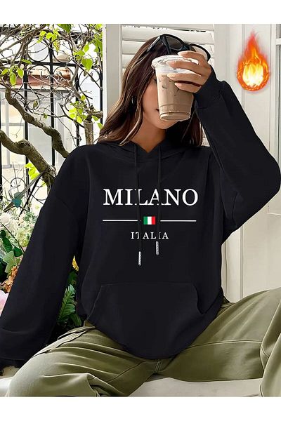 Medinenur Суичър с шарки Milano Italy