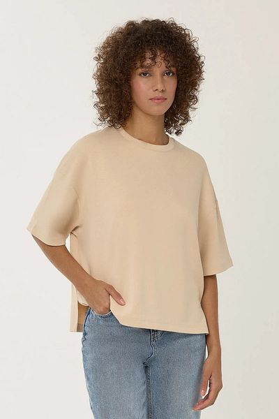 Hiccup Tricou din viscoză cu mânecă scurtă, cu croială relaxată