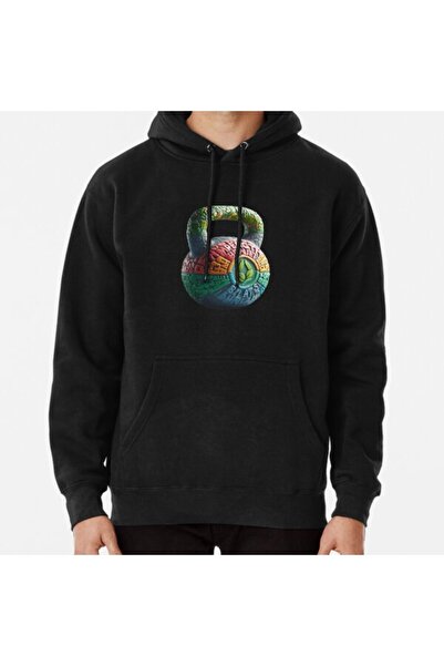 THEWERT Hanorac unisex, colorat, cu imprimeu Kettlebell