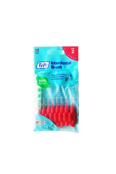 TePe 0.5 mm Red Interface Brush - Set of 8