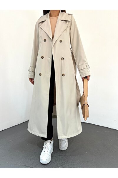 Modamorfo Підкладковий поясний тренчкот - Камінь