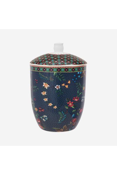 Pip Studio Berry Blues Blue Porcelain Storage Box 1500 ml