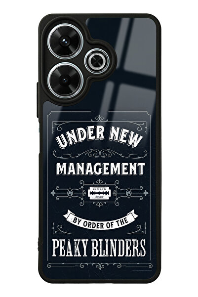 Spoyi Xiaomi Redmi 13 4G Peaky Blinders Management Tasarımlı Glossy Telefon Kılıfı