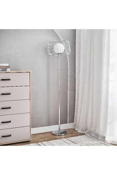Home Box Javel Metal Floor Lamp with Metal Shade - 162 cm