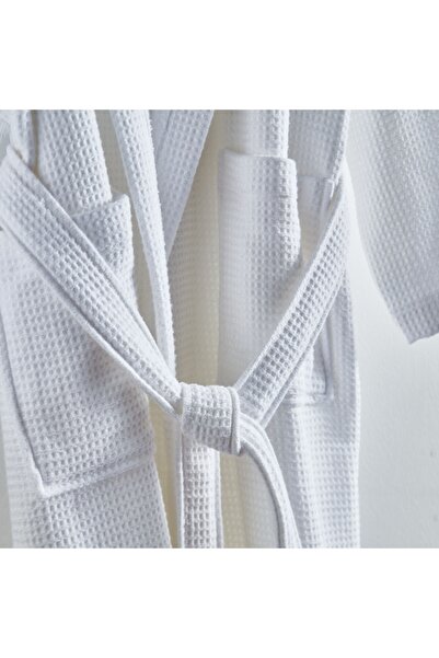 Home Box Luxe Waffle Terry Cotton Bathrobe - XL
