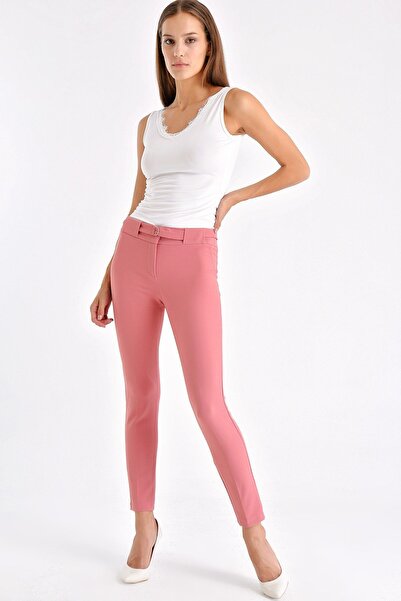 Jument Товсті штани з ременем і застібкою, з еластичною манжетою, з тканини -...