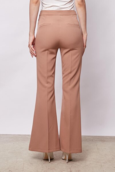 Jument Women's Light Lycra Trousers with High Waist and Pockets - Spanish Leg, Front Stitching Detail (Jacket code Jument 3008)