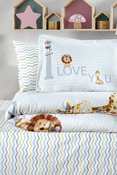Kanz Ranforce Baby Duvet Cover Set - I Love You
