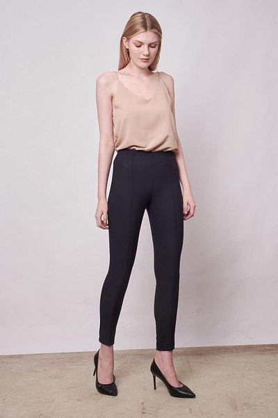 Jument Power Strech Lycra Slim fit ψηλόμεσο ελαστικό παντελόνι μέχρι τον αστράγαλο-σκούρο μπλε