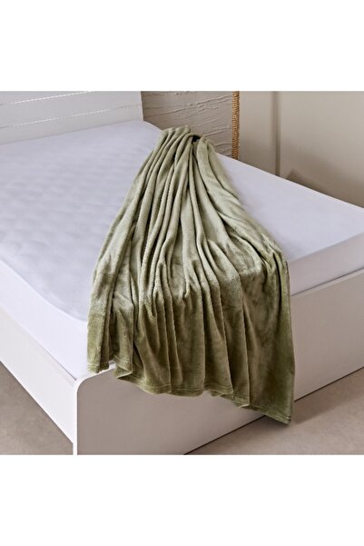 Home Box Nova Solid Flannel Queen Blanket - 200x220 cm