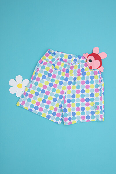 U.S. Polo Assn. Kız Çocuk Beyaz Örme Şort 50283324-VR013