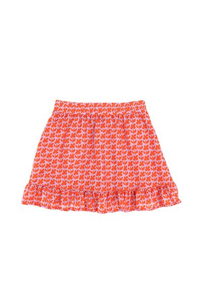 U.S. Polo Assn. Pomegranate Flower Patterned Girl's Skirt - 50282942 -Vr239