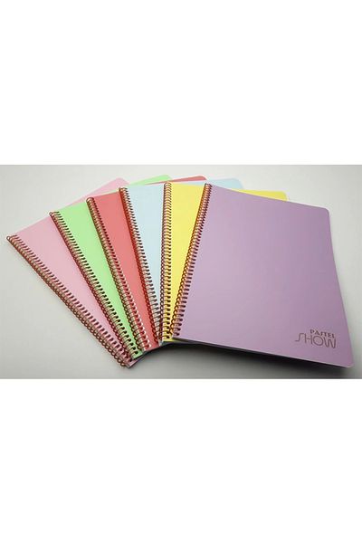 KESKİN COLOR Pastel Sharp - Caiet cu spirală cu copertă PP A5 72 YP. În dungi 324511 -99