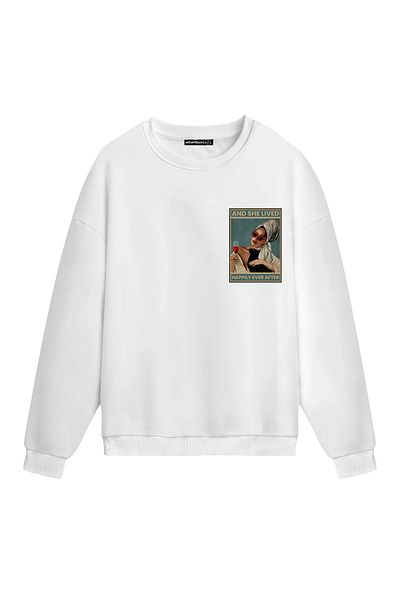Mounte Bianca Unisex And She Lived - Κανονικό φούτερ