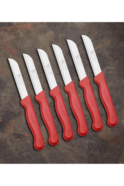 ONON Serrated Fruit Knife Set of 6 - Red Glitter