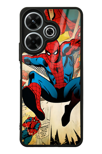 Spoyi Xiaomi Redmi 13 4G Spider-Man Örümcek Adam Tasarımlı Glossy Telefon Kılıfı