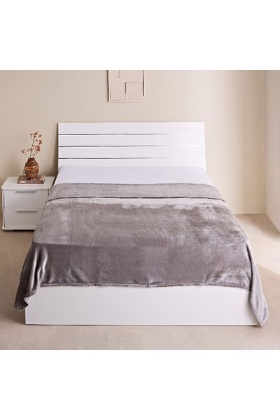Home Box Nova Solid Flannel Queen Blanket - 200x220 cm