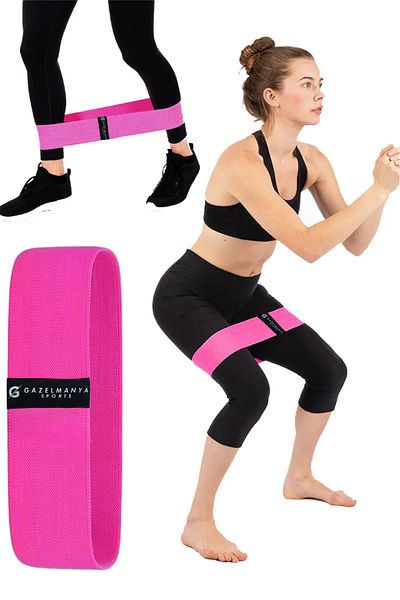 Pilates Elastic Squad Band Medium Hard Squat Band Fitness Hip Exercise Resistance Band Loop Band
