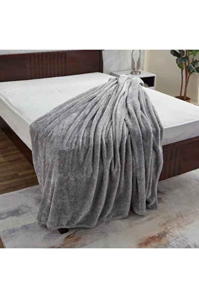 Home Box Lux Popcorn Twin Flannel Blanket - 150x220 cm