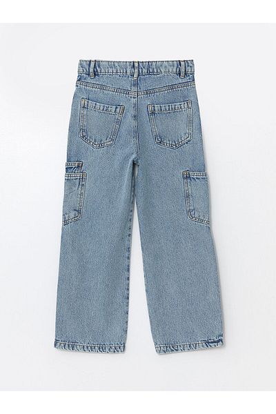 LC Waikiki Lcwk Girl's Jeans with Adjustable Elastic Waist