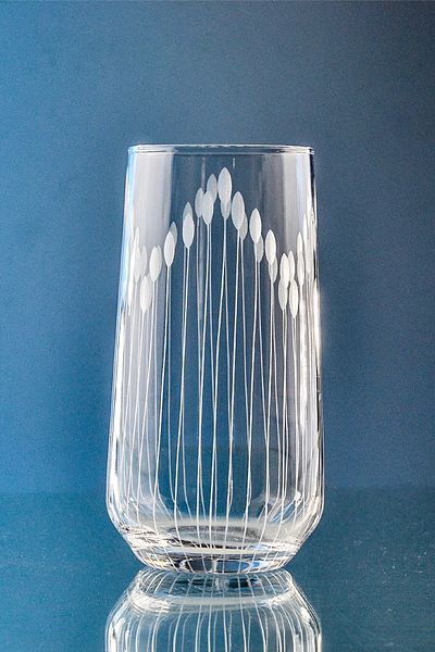 DECOCIA Kazaan 6 Pieces Large Size Water and Soft Drink Glasses 470cc Vega Patterned