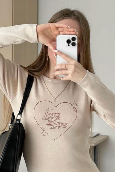Carpe Love Is Love Long Sleeve Full Length Blouse