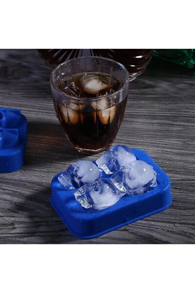 farist 4-Piece Skull Shaped Ice Mold - 3 Dimensions