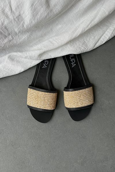 Mupa Shoes BEIGE Women's Straw Slippers