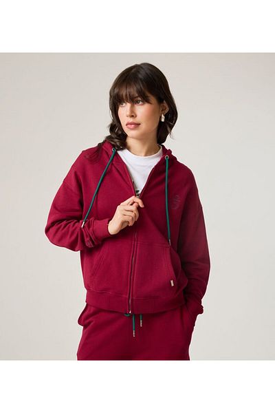 F5 Cargo Zip Through Hoodie For Women