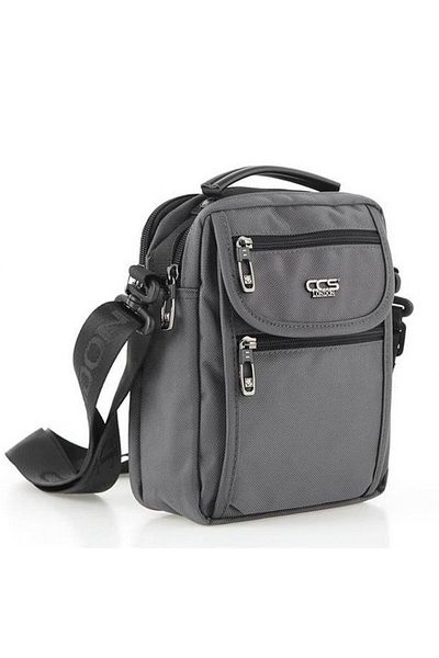 ÇÇS Τσάντα Messenger με γκρι λουράκι ώμου - Ççs 31362